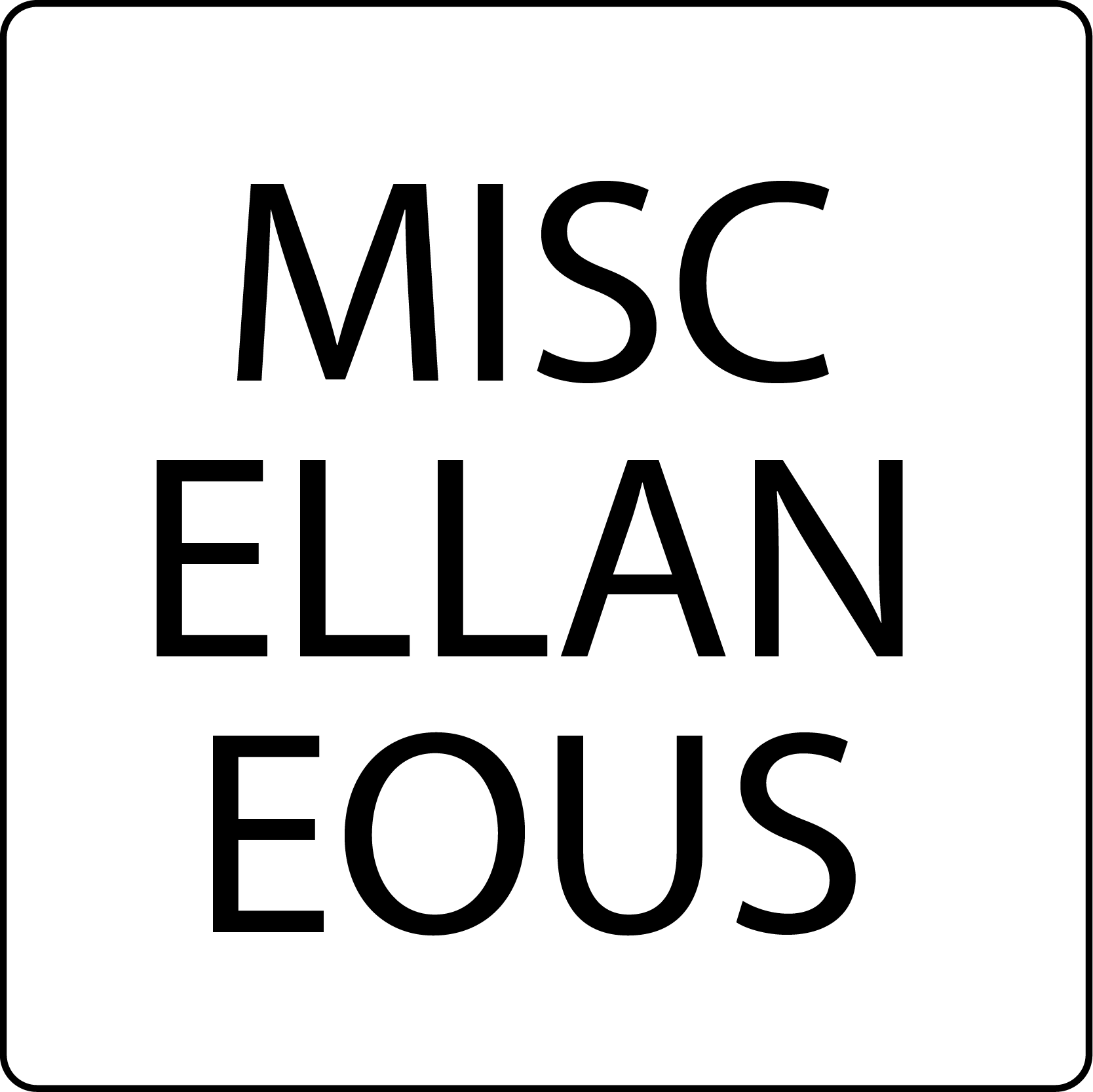 Miscellaneous